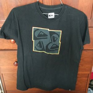 QuickSilver Logo Rasta Print Tee